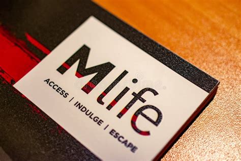 Mlife Card Access Indulge Escape Editorial Stock Image - Image of card ...