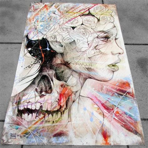 opposites attract hand embellished limited edition print sold