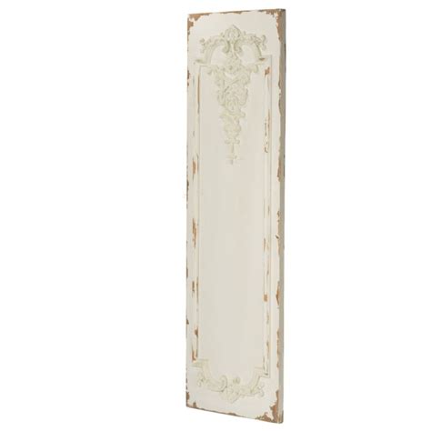 Set of 3 Antique White Distressed Vintage Boiserie Design Rectangular