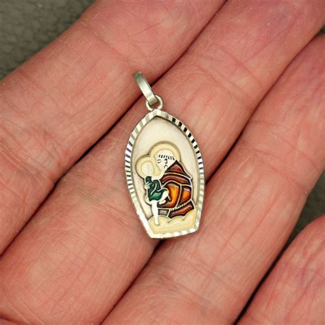 St. Anthony of Padua Catholic Prayer Medal With Enamel | Etsy