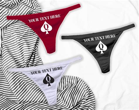Queen of Spades Panties BBC Hotwife Queen of Spade Thong - Etsy UK