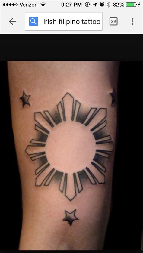 philippines flag filipinotattoos filipino tattoos philippine flag