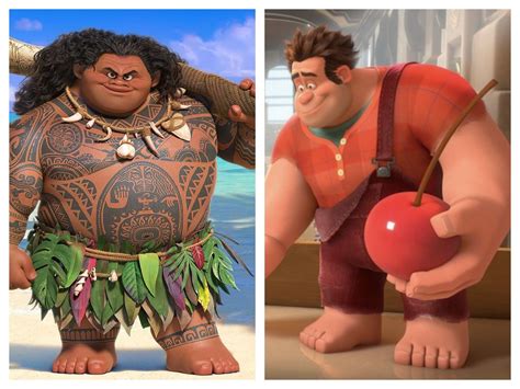 Both Maui and Ralph are BFGs and have the same freakishly large feet