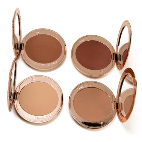 Charlotte Tilbury Desert Haze + Airbrush Bronzer Swatches | Temptalia ...