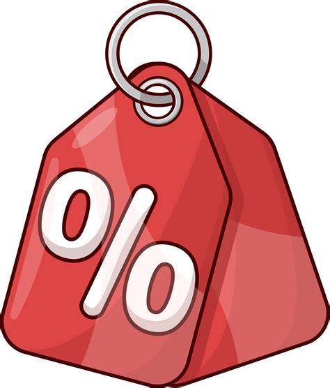 Discount Price Tag Illustration with Percent Symbol 20905413 PNG