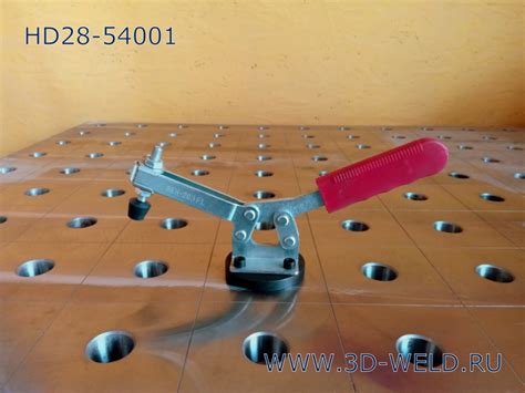 Прижим вертикальный для сварочного стола 3D-Weld D28