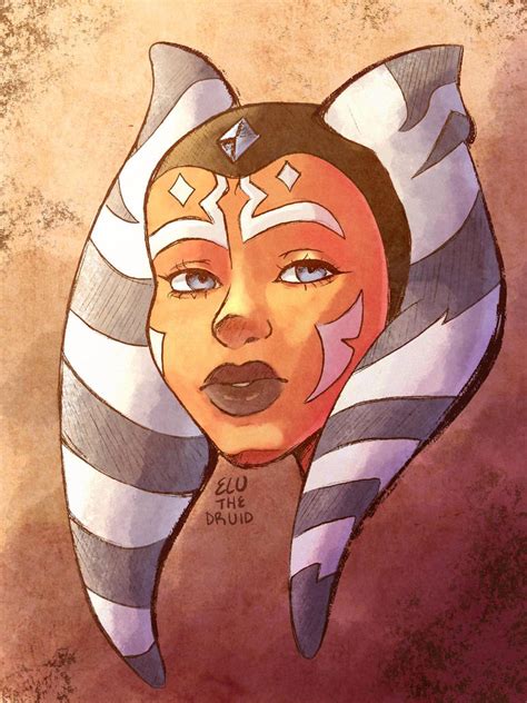 Ahsoka fanart by EluTheDruid on DeviantArt