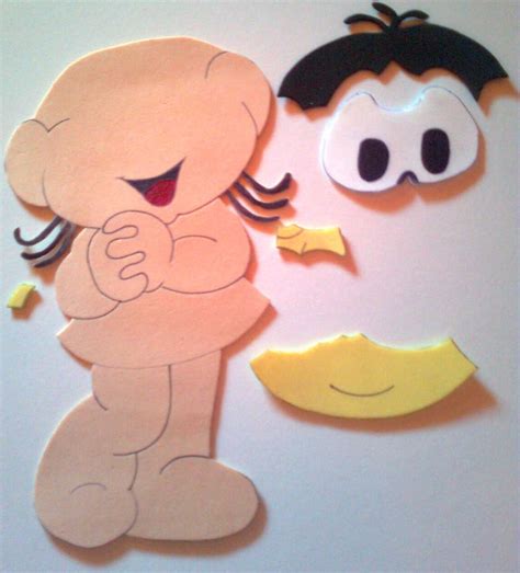 Molde Da Turma Da Monica Em Eva - Eu Amo Artesanato: A Turma da Mônica em Eva com moldes