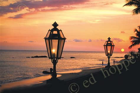 Sunset with Lamps – Ed Hoppe Photography