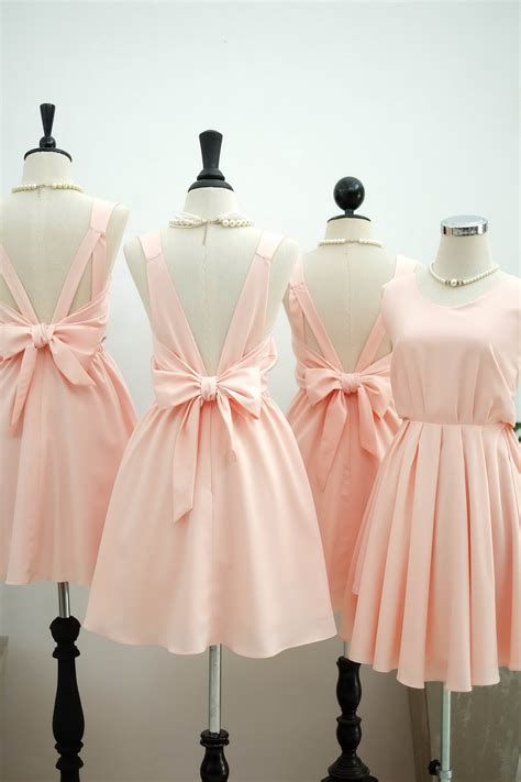 Handmade Dress Pink Blush Dress Pink Party Dress Pink Prom Dress Pink