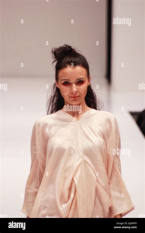 kuala lumpur malaysia  aug   runway model showcases