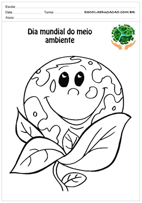 Desenhos para colorir sobre o Meio Ambiente - Para Imprimir