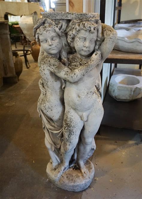 19th Century French Stone Garden Statues at 1stDibs