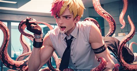 tentacle cum  boy  zuriby pixiv