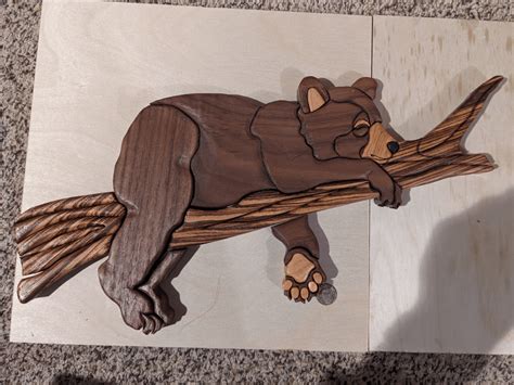 Sleeping bear cub wall art : r/craftexchange