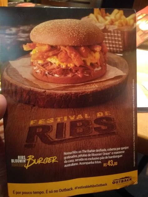 Avaliações Sobre Outback Steakhouse Largo Curitiba - Menu em Outback Steakhouse, Curitiba, Shopping Curitiba - Largo Curitiba