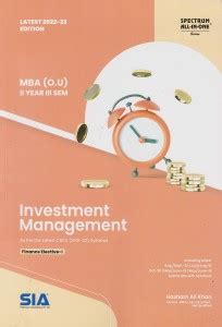 investment management finance elective  mba ii year iii sem ou