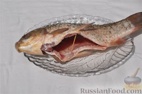 Рецепт: Карась на мангале на RussianFood.com