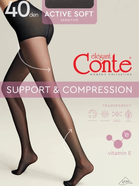 Колготи 40 Den жіночі Conte Elegant Active Soft 14С-70СП 2 р Коричневі ...
