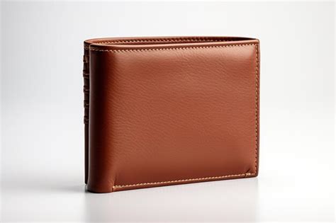 Premium AI Image | Leather Wallet on white background