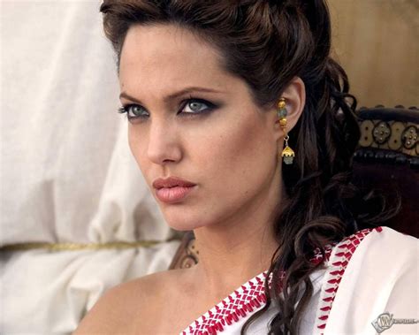 Скачать обои Angelina Jolie (Взгляд, Angelina Jolie, Анджелина Джоли 