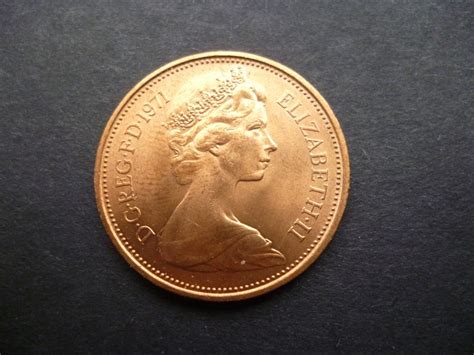 United Kingdom 1971 Two Pence Coin 2p in Uncirculated - Etsy