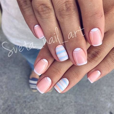 Лунный маникюр с геометрическими фигурами | Naglar, Nail art design