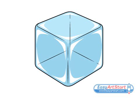 How to Draw an Ice Cube (8 Steps) - EasyArtStart