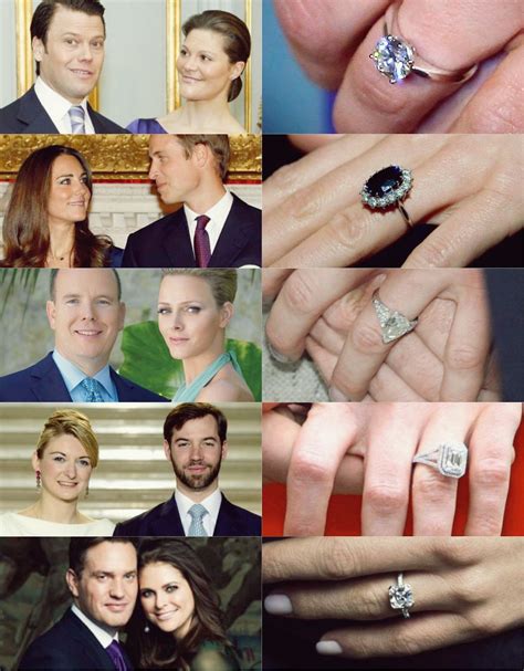 Royal engagement rings; Victoria and Daniel of Sweden, William and Kate