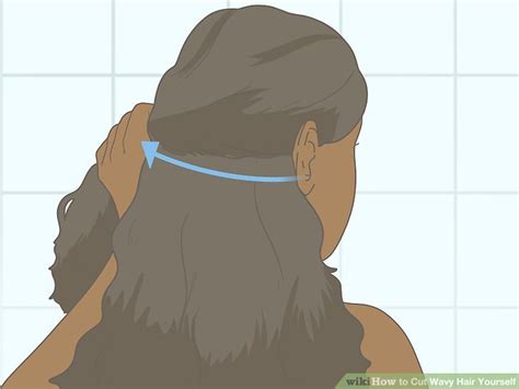 how to cut my own wavy hair