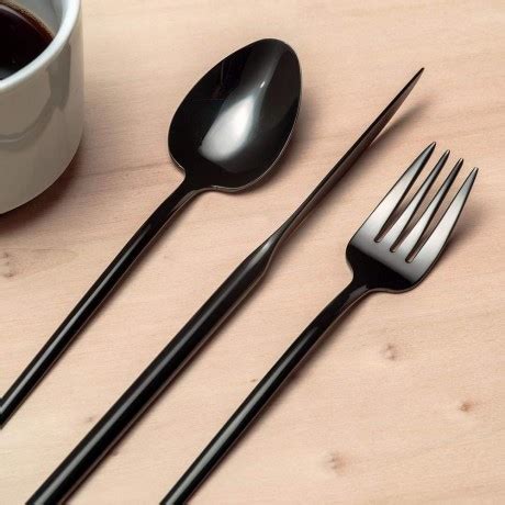 Комплект черни прибори за хранене от 24 части HERDMAR от серия STICK
