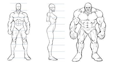 How to Draw Superheroes - Male Proportions | Robert Marzullo | Skillshare