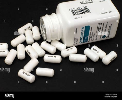 Concerta Time Release Tablets Stock Photo - Alamy