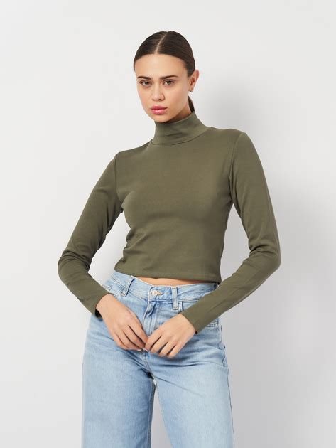 Футболка женская Zara 4174/665 M Хаки (04174665506033) – в интернет ...