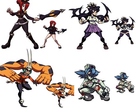 A while back, I attempted to "tweak" a few of the Skullgirls designs