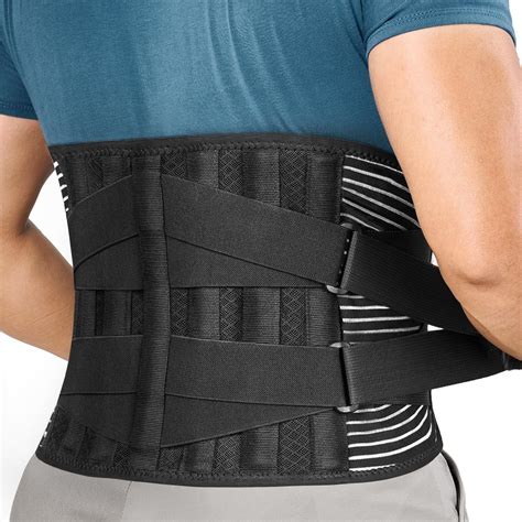 FREETOO Back Braces for Lower Back Pain Relief with 6 Stays, Breathable