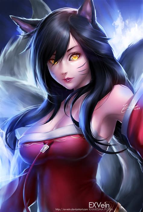 AHRI LEAGUE OF LEGENDS by EXVEIN by EXVein on DeviantArt