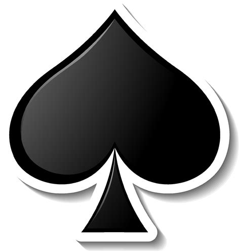 Spade playing card symbol 4630072 Vector Art at Vecteezy