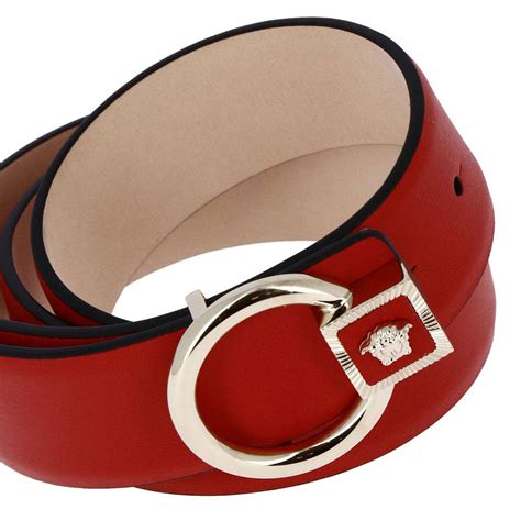 Lyst - Versace Belt Women in Red