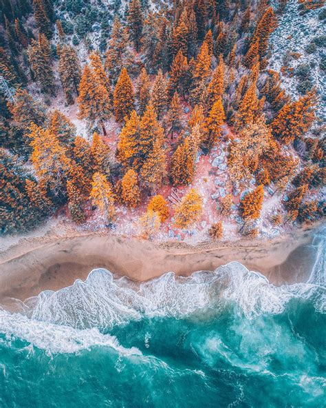 aerial images  vibrant landscapes  colossal