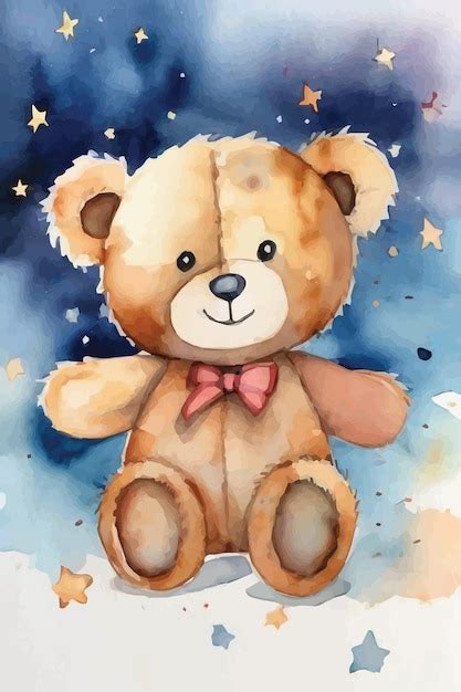 Premium Vector | Watercolor bear