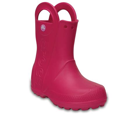 Сапоги резиновые для девочки дождевики Кроксы с ручками / Crocs Kids ...