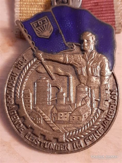 German fdj award for excellent benefits in the 5th year of the 1952 ...