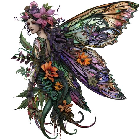 15 Gorgeous Gothic Fairy Clipart Pack, Transparent Pngs for Commercial