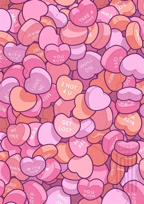 Sour Candy💕 | Valentines wallpaper, Candy drawing, Candy background