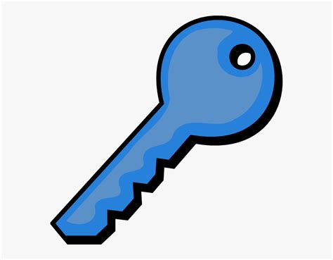 Blue Key Svg Clip Arts - Key Clip Art, HD Png Download - kindpng