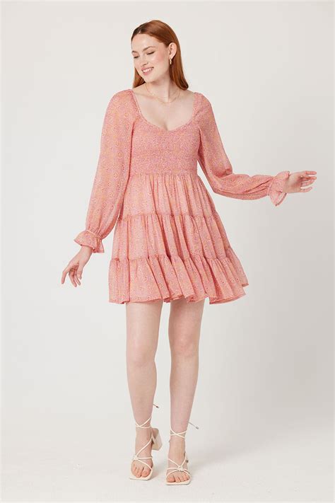 Patrons of Peace | Long Sleeve Printed June Dress | Black – Patrons Of