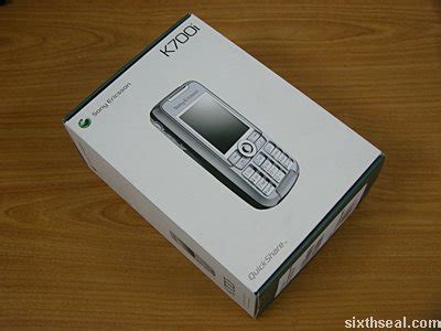 Sony Ericsson K700i review – my new phone – sixthseal.com
