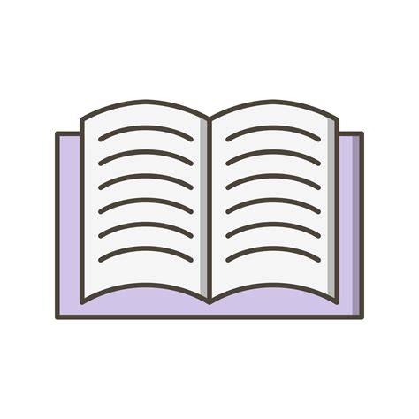 Open Book Vector Icon 378854 Vector Art at Vecteezy