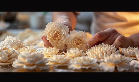 CloseUp of Pastry Chefs Hands Crafting Delicate Pastries | Premium AI ...